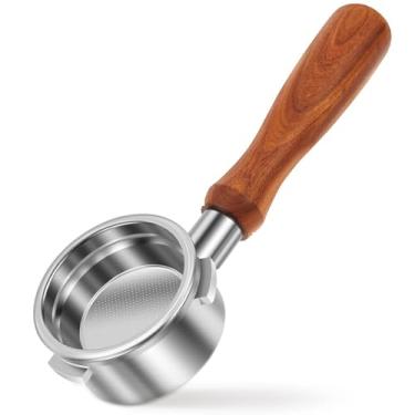 Imagem de Filtro portátil sem fundo de 58 mm para 4700Gense/5700Gense/5700Pro, suporte de filtro de aço inoxidável destacável com 3 orelhas e alça de jacarandá, compatível com modelos BAE01/02 e BAE-V1AP de