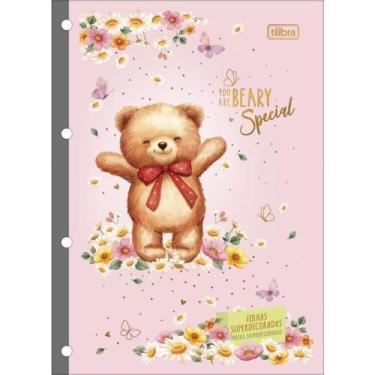 Imagem de Bloco para Fichário Universitário Love Bears 80 Folhas 63G 200X275MM P