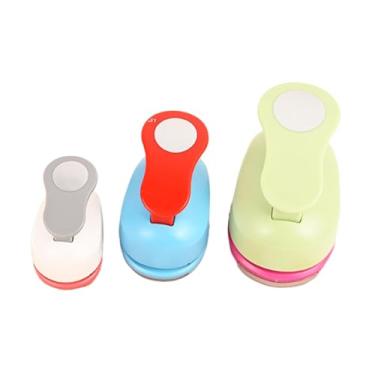 Imagem de shamjina Furador de Papel Circular Triplo, Portátil, Compacto e Versátil para Artesanato em Papel, Ideal para Scrapbooking e Embrulhos, 16 Mm 25 Mm 38 Mm