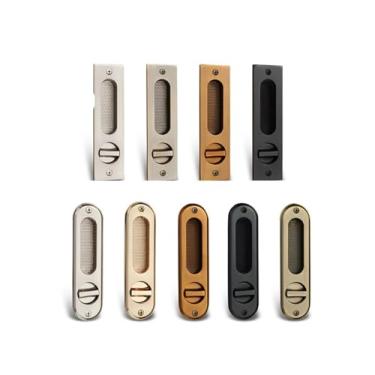 Imagem de Fechadura de porta maçaneta oculta fechadura de porta interior fechadura de porta ferragens para móveis 1 peça (H)