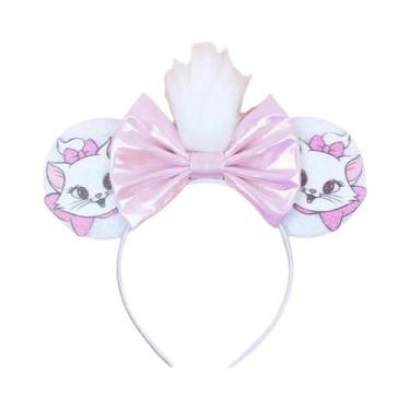 Imagem de Tiara De Glitter Minnie Mouse Para Meninas Com Laço De Lantejoulas Ace
