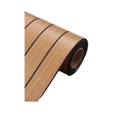 Imagem de Papel De Parede Adesivo Extra Grosso 3D Com Efeito Madeira Retrô, Impe