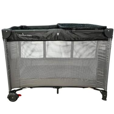 Imagem de Berço portátil desmontável Para bebe Premium Baby Infinity Gray