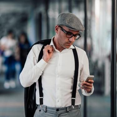 Imagem de Suspensório masculino ajustável em forma de Y com clipes resistentes, suspensórios unissex, suspensórios de camisa, elástico e confortável (preto)