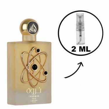 Imagem de Perfume Feminino Árabe Tharwah Gold Lattafa EDP Original 2ml 5ml, 2ml 