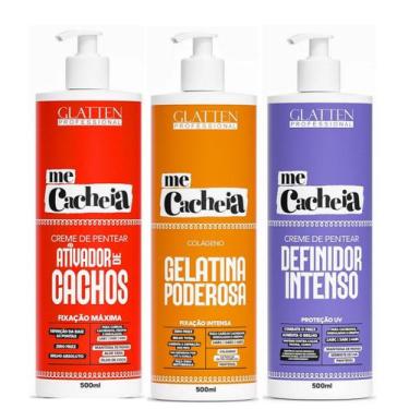 Imagem de Glatten Me Cacheia Ativador de Cachos e Gelatina e Definidor