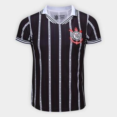 Imagem de Camiseta Baby Look Corinthians Feminina - Surf Center, Preto, G