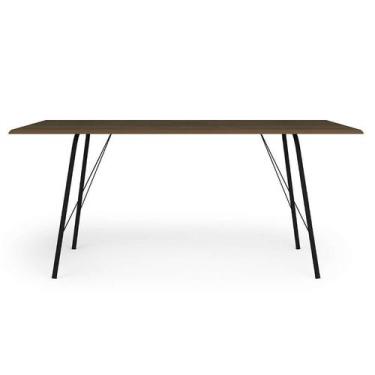 Imagem de Mesa de Jantar Retangular Paraty Amêndoa e Preta 150 cm - New Green