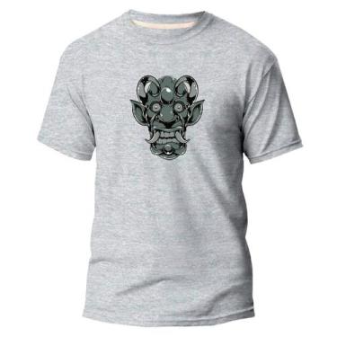 Imagem de Camiseta Basica Algodão Premium Estampada Máscara Hannya - Pavesi, Cin