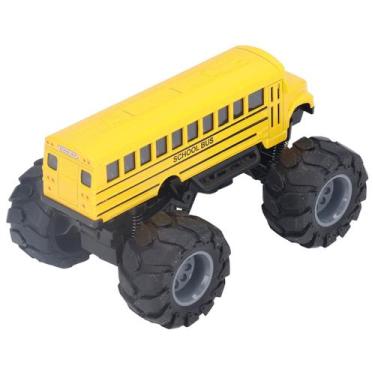 Imagem de Brinquedo de ônibus escolar Defeify Pull Back em liga leve em escala 1