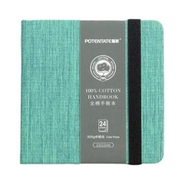 Imagem de Caderno De Papel Para Aquarela 12x12cm 24 Folhas 300g 100% Algodão POT