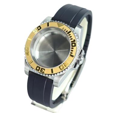 Imagem de FEIYASHI Caixa de relógio de aço à prova d'água de 40 mm vidro safira para NH35 NH34/36/38 Miyota8215 ETA2824 Movimento Yacht Style Watch, Capa inferior sólida 6, For Miyota8215 8205 Movement, Capa de