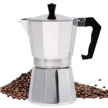 Imagem de Maquina de Café Cafeteira Italiana Expresso e Moka em Inox 4, 6 e 9 Xícaras (3 xícaras (150ml))