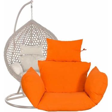 Imagem de Almofada para cadeira suspensa em formato de ovo, almofada lavável para rede de jardim em formato de ovo (somente a almofada)