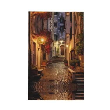 Imagem de XLLingL Toalhas de cozinha italianas com estampa de rua antiga, panos de prato de microfibra, para decoração e limpeza de cozinha - 1 peça