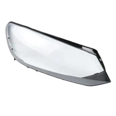 Imagem de Esquerda/direita Compatível com vw touareg 2011-2014 capa do farol dianteiro do carro capa da lâmpada farol lente de vidro escudo capa da lente peças de automóvel kit corpo(Only Right side)