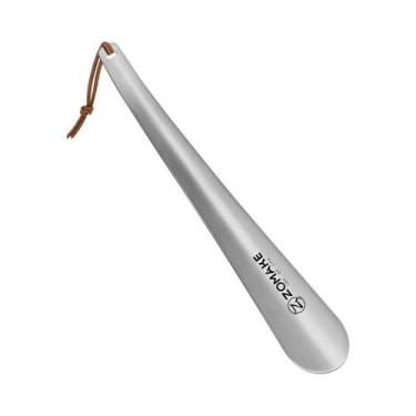 Imagem de Calçador De Sapatos De Aço Inoxidável Com Cabo Longo De 11,8 Polegadas