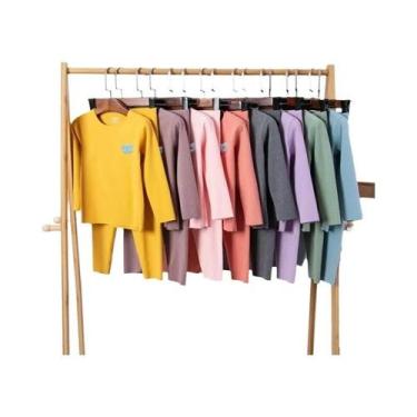 Imagem de Roupa interior térmica infantil meninos roupas de outono e calças tern