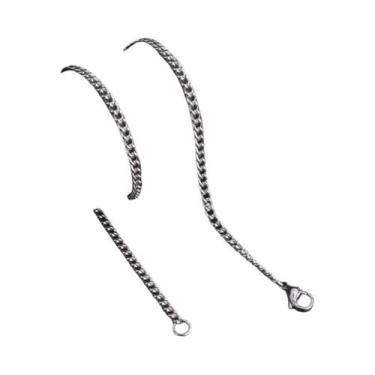 Imagem de Colar Masculino De Corrente Box Em Aço Inoxidável Preto E Dourado De 6