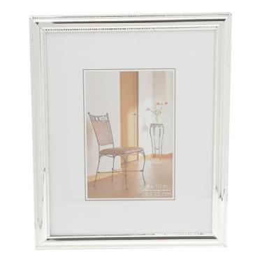 Imagem de Porta-retrato Wolff Friso Prata De Aço 13cm X 18cm