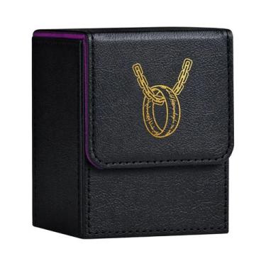 Imagem de Caixa Para Cartas Com 100+ Cartas Com Manga Única Em Couro PU Para TCG