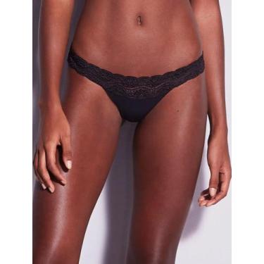 Imagem de Calcinha Fio Acabamento Invisível Rendada HOPE - Ref. 13784, G, Preto