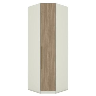 Imagem de Guarda Roupa Modulado Canto Oblíquo Seletto 1 Porta Areia/Jequitibá - 