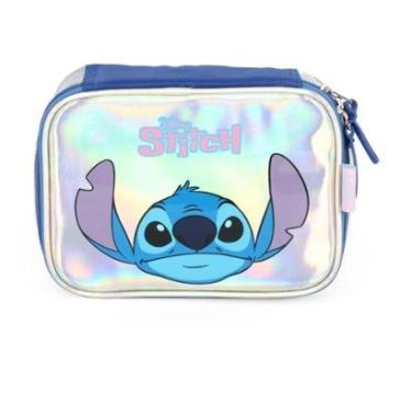 Imagem de Estojo Box Escolar Juvenil Stitch Holográfico-Feminino
