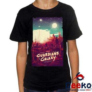 Imagem de Camiseta Infantil Guardiões da Galáxia 100% Algodão Geeko Guardians Of