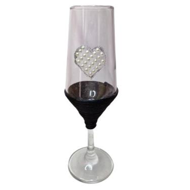 Imagem de Taça Vidro Casamento Noivos Presente Amor Brinde - META ATACADO