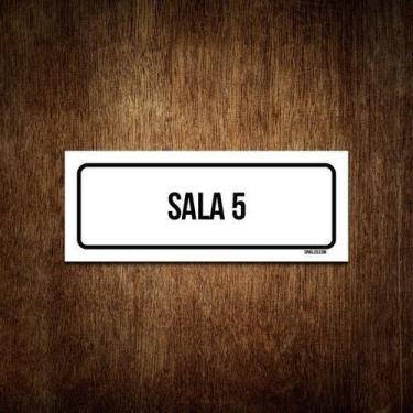 Imagem de Placa De Sinalização Setor - Sala 5 (30X10) - Sinalizo