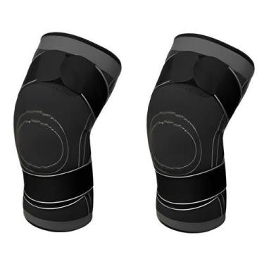 Imagem de 2 Joelheira Musculação Compressão Fitness Academia Corridabike - Crist