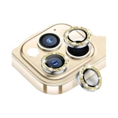 Imagem de Protetor De Lente De Vidro Temperado Preto Prateado Para Câmera De Cel