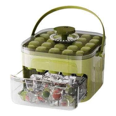 Imagem de Máquina de gelo portátil para freezer com caixa de gelo, fabricação rápida de gelo, design compacto para freezer – Máquina de grande capacidade reutilizável flexível para bebidas, café, coquetéis