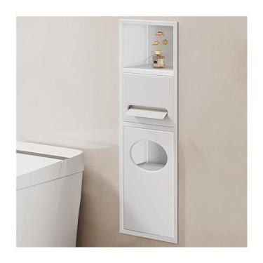 Imagem de Nicho de chuveiro de aço inoxidável - organizador de alcova à prova d'água para xampu, artigos de higiene pessoal e papel higiênico - 63 x 20 x 13,5 cm - ideal para banheiro, cozinha e armazenamento