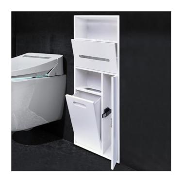 Imagem de Nicho de chuveiro de aço inoxidável - Prateleira embutida à prova d'água para xampu, artigos de higiene e papel higiênico - Armazenamento de alcova de banheiro e cozinha (branco, 78 x 30 x 14 cm)