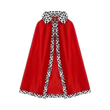 Imagem de Fantasia De Rei Vermelho Para Meninas E Meninos, Capa De Príncipe Real