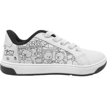 Imagem de Tênis Infantil Menino Casual Dia a Dia Passeio Escola Anatômico com Livro de Colorir Kidy 329-0043