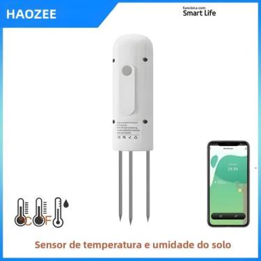 Imagem de Medidor De Umidade E Temperatura Inteligente À Prova d'Água Para Solo 