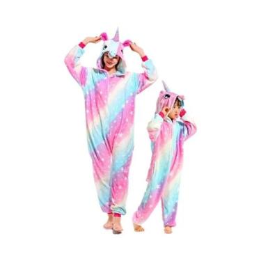 Imagem de Kigurumi Para Crianças E Adultos, Pijamas De Animais Em Estilo Unicórn