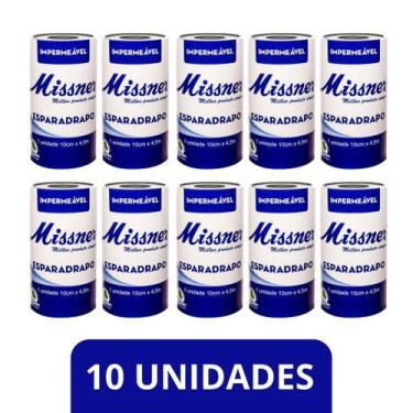 Imagem de Kit 10 Esparadrapo Impermeável 10X4,5Mt Missner