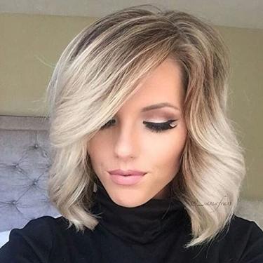 Imagem de Peruca Cacheada Sintética de Alta Temperatura Protetor Capilar Natural com Aspeto Mate