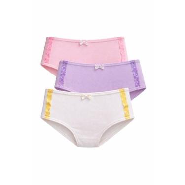 Imagem de Kit 3 Calcinhas com Fitinha de Cetim Fofatex 103, Sortido, G