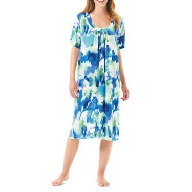 Imagem de Vestido Viscose Fechado - Lohe, Azul, M