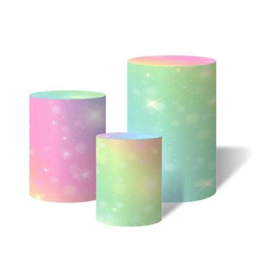 Imagem de Trio Capas Para Cilindro Versátil Tie Dye C/ Elástico - Fabrika da Fes