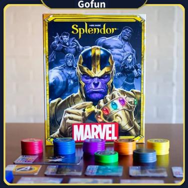 Imagem de Jogo de tabuleiro Splendor Marvel Family Party com Thanos e Vingadores