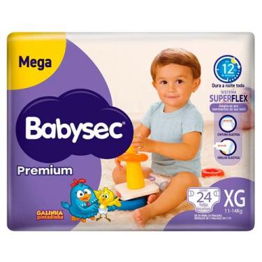 Imagem de Fralda Descartável Babysec Galinha Pintadinha Premium XG 24 Tiras - Hu