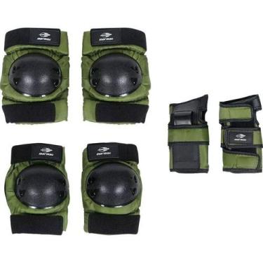 Imagem de Kit Protecao Skate/Moto/Bike/Roller MORMAII vrd adulto - Mormaii