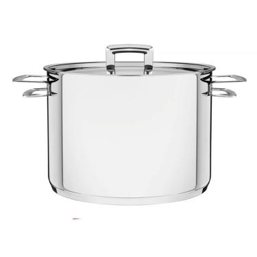 Imagem de Caldeirão Tramontina Brava Aço Inox Fundo Triplo Tampa Plana 24 Cm 7,7 L 62405240