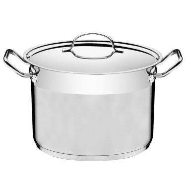 Imagem de Caldeirão Tramontina Professional 24 Cm 7,8 L Aço Inox Fundo Triplo Tampa Plana Satinad...